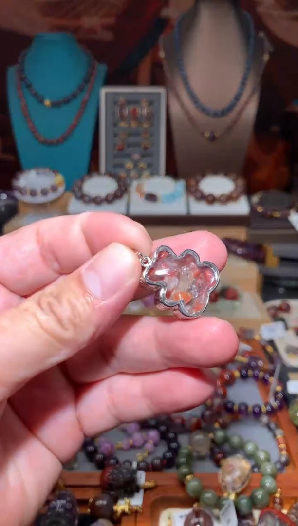 未镶嵌珠宝半成品水晶极光原石许愿瓶