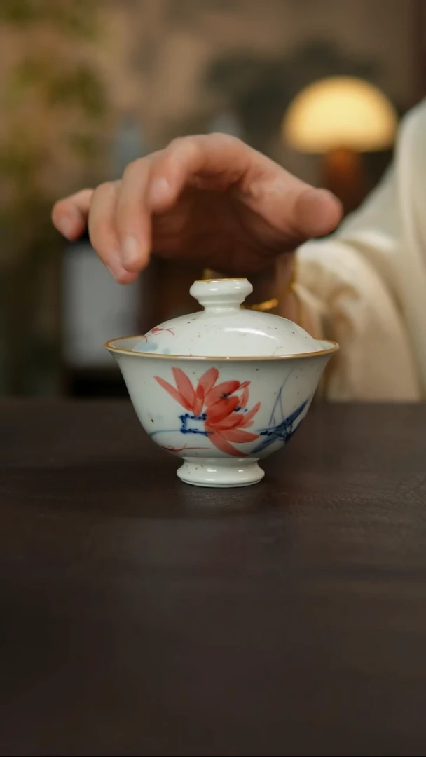 杯景德镇陶瓷杯碗柴烧多人