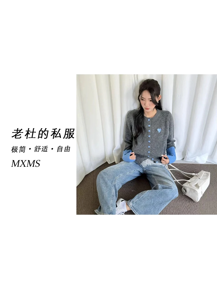 （美熙美树）Y24470-“原野斯嘉丽“韩系小爱心休闲运动厚毛衣