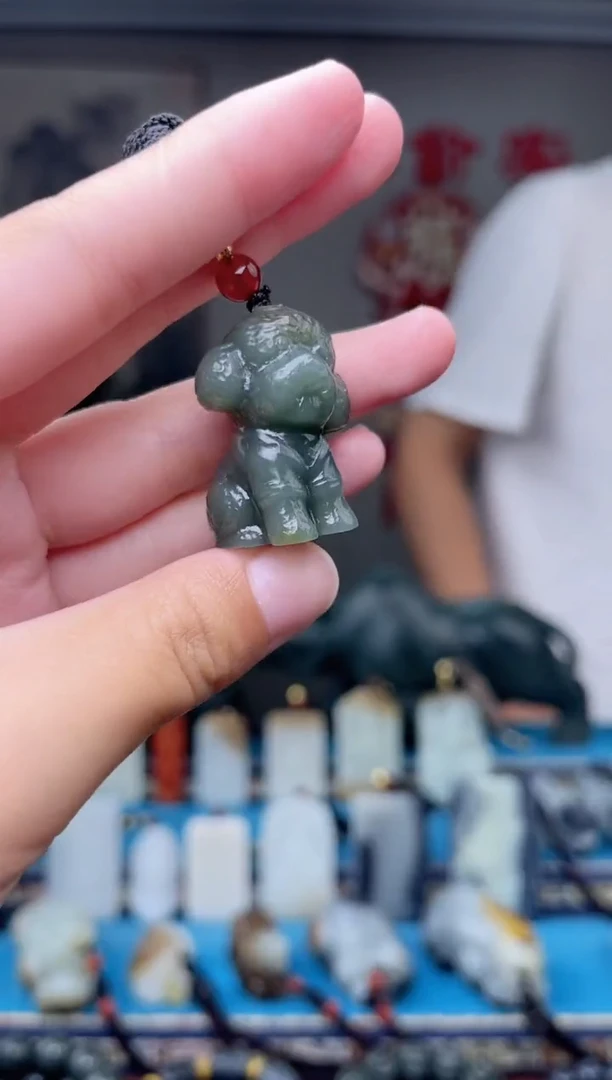 和田玉未镶嵌挂件1