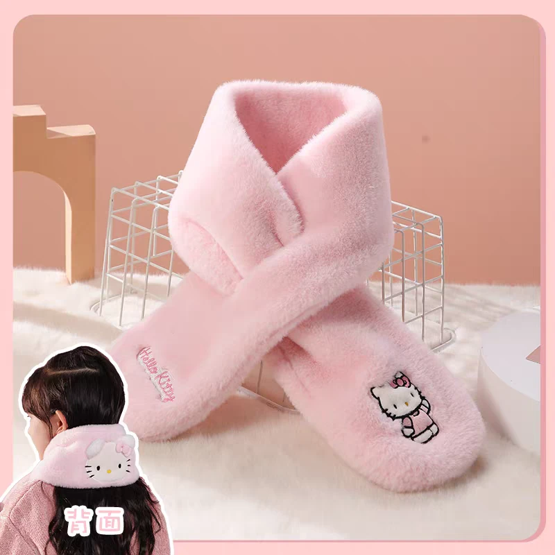 【LB-24261】儿童成人保暖冬天围巾毛绒新款保暖