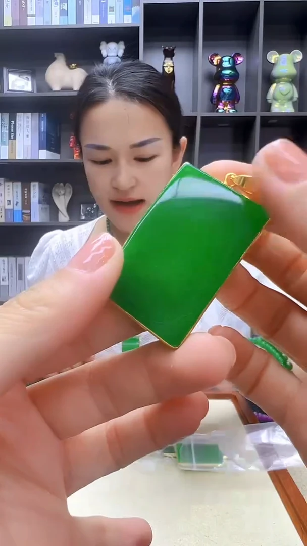 翡翠14K金镶嵌颈饰丹丹diy劲饰