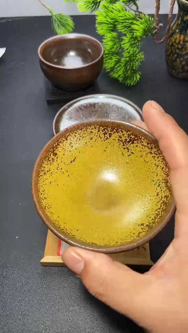 茶盏37（微瑕）叶紫建盏