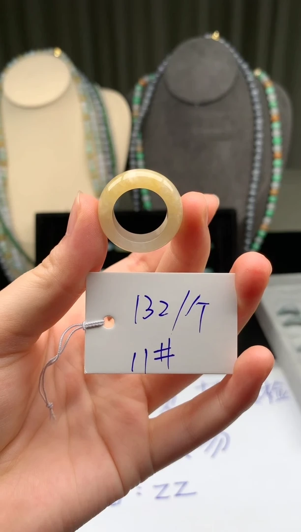 未镶嵌定制翡翠翡翠戒圈卡11