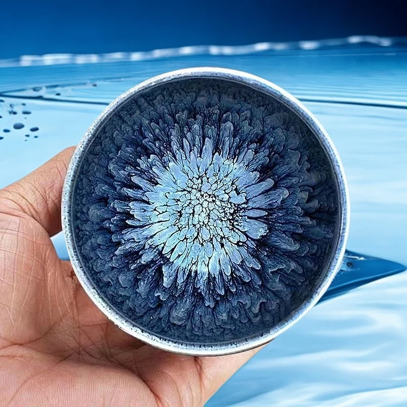 【新人福利】建盏百花原矿原釉主人杯百花茶盏茶杯品茗杯百花茶道盏