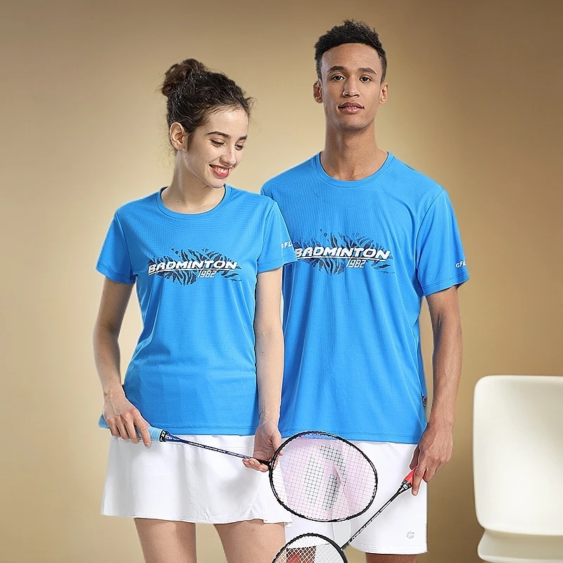 FLEXPRO/佛雷斯运动短袖夏季男女9123-1 速干宽松透气训练比赛T恤