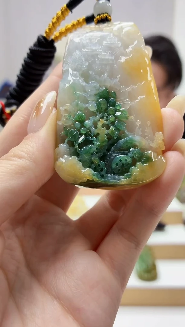 未镶嵌定制翡翠5060jw-毛货挂件123