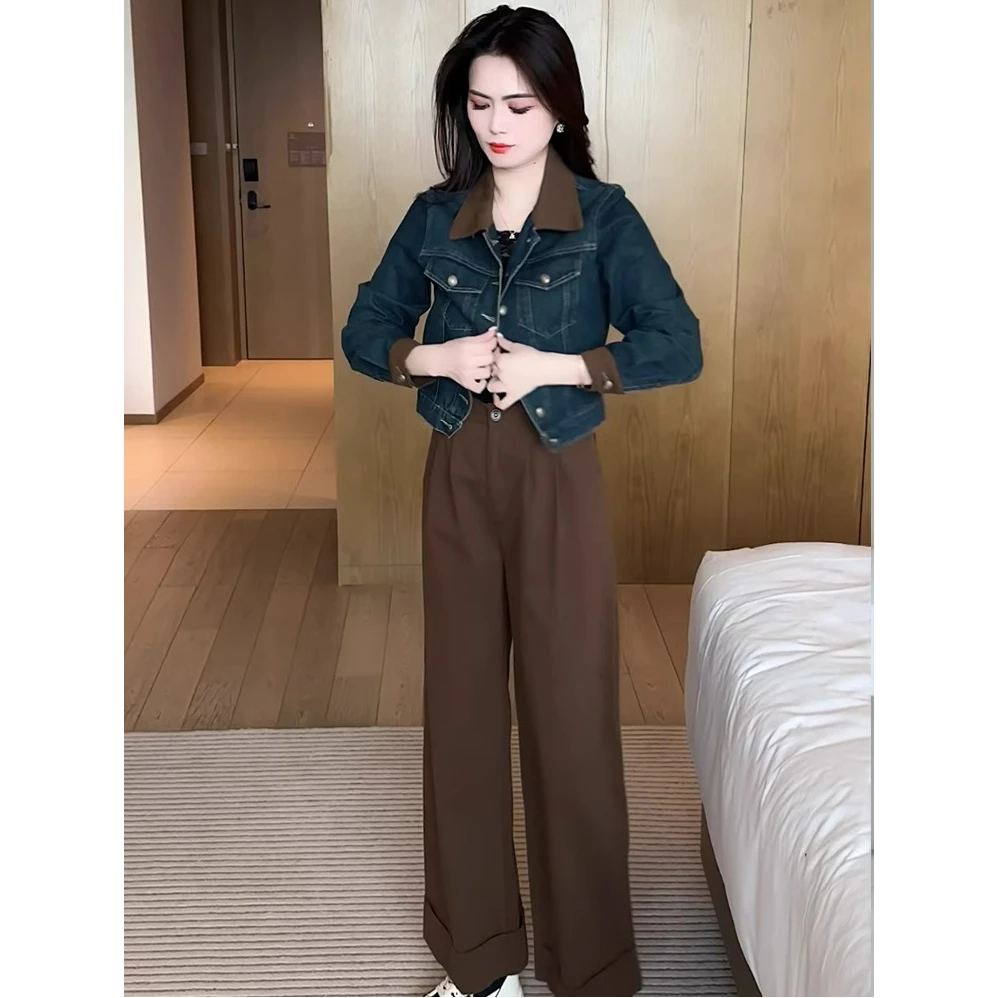 牛仔短外套女春2025年春秋季新款韩版洋气百搭小个子牛仔夹克上衣