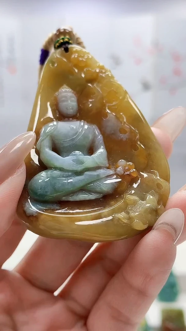 未镶嵌定制翡翠4917lr-毛货挂件94