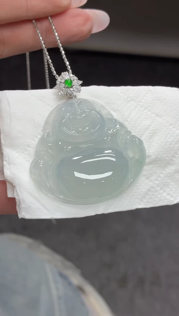 18K金镶嵌定制翡翠?**草DDJ40825