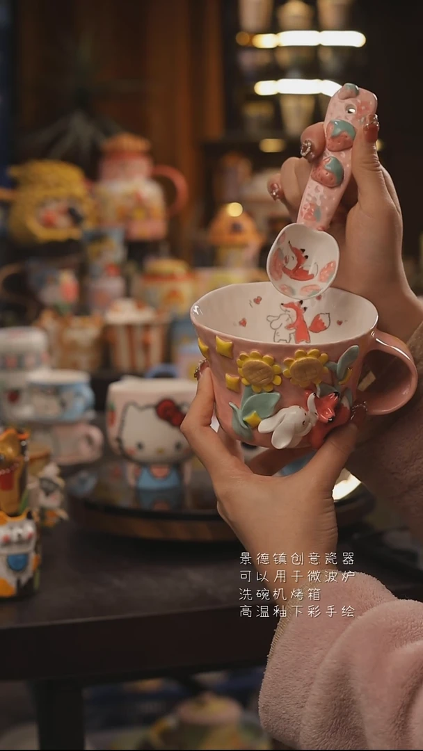 景德镇釉下彩绘设计师款式陶瓷