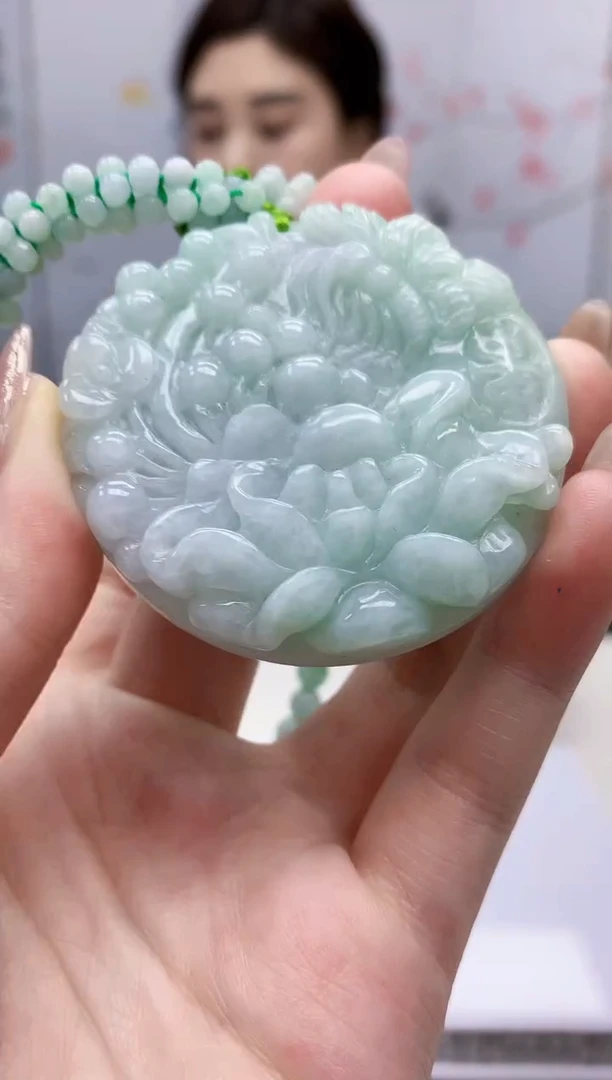 【闪购商品】定制翡翠未镶嵌4829jw-毛货挂件63赠绳子