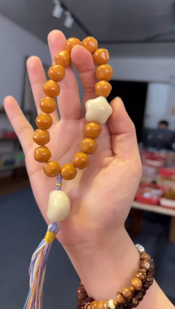 吊坠菩提根/象牙果 13mm猴头星星月亮手持