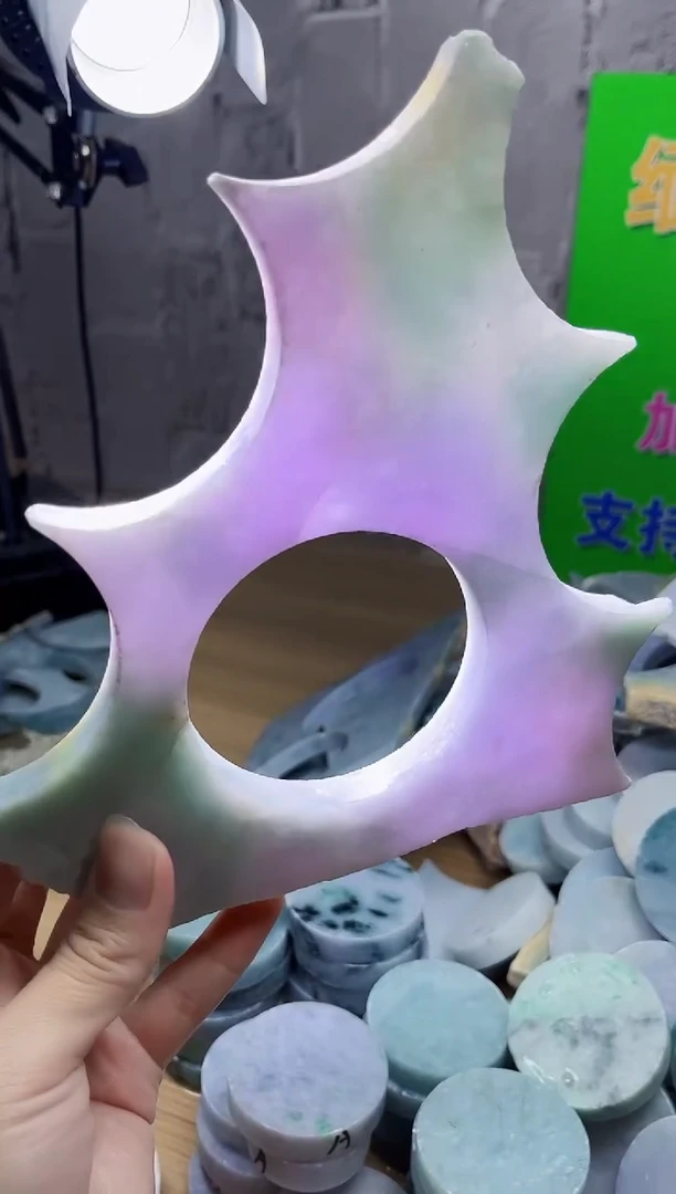 裸石翡翠天然翡翠A货古 南 075