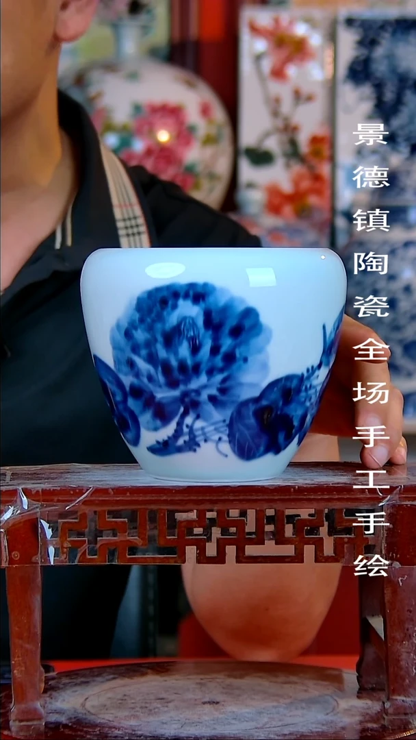 摆件景德镇陶瓷 手工手绘
