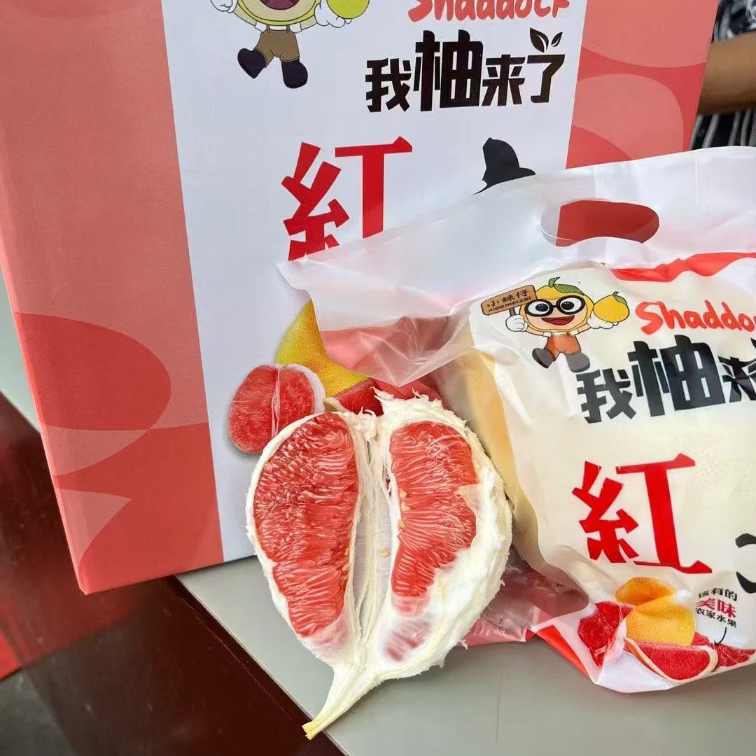 福建红心文旦柚纯甜汁水足4头礼盒装福建省