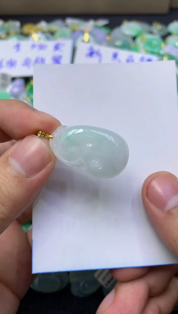 颈饰未镶嵌翡翠天然缅甸翡翠A货