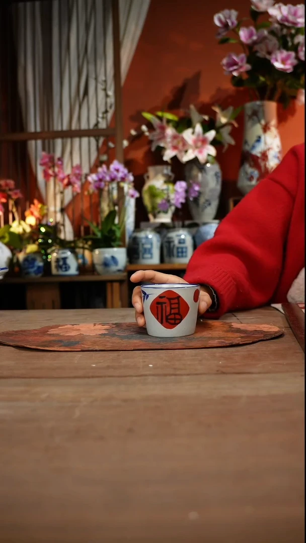 现代高温釉下彩手绘陶瓷餐具