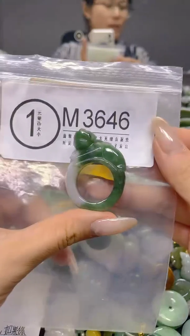颈饰未镶嵌翡翠19.6MM/ M /翡翠A货，一件也是批发价