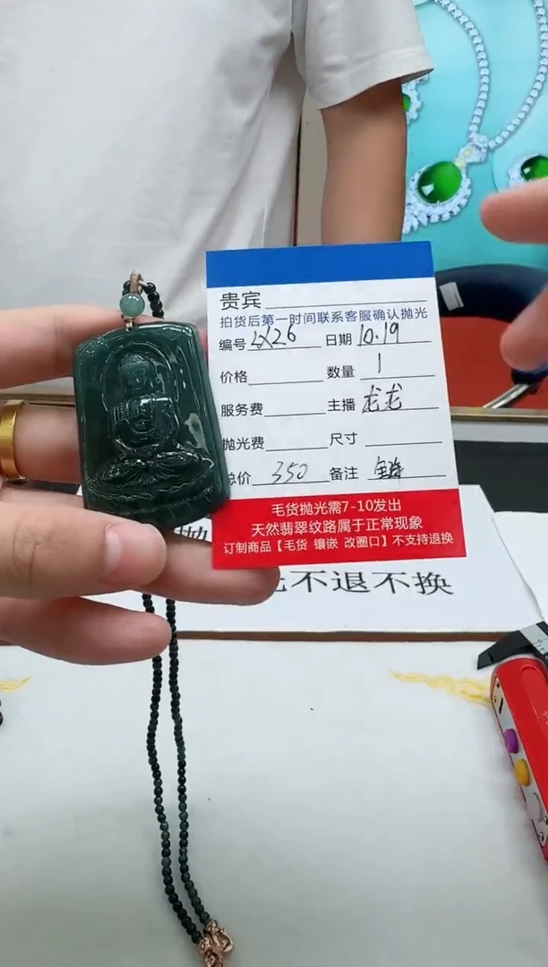 未镶嵌定制翡翠LX26翡翠吊坠带珠链-多样性发其一