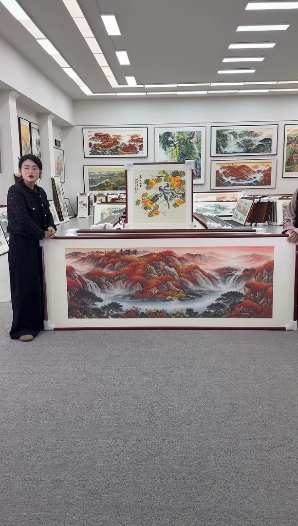 国画感**你手绘  236*90  鸿运当头