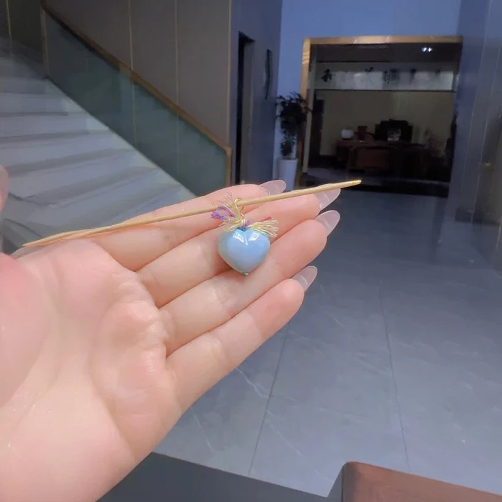 925银银制品 925银爱心饰品2025秋冬爆款轻奢时尚百搭吊坠锁骨863