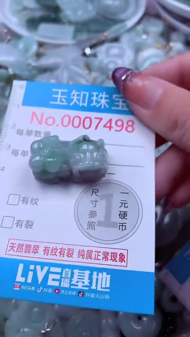 翡翠未镶嵌吊坠(不含链)7498