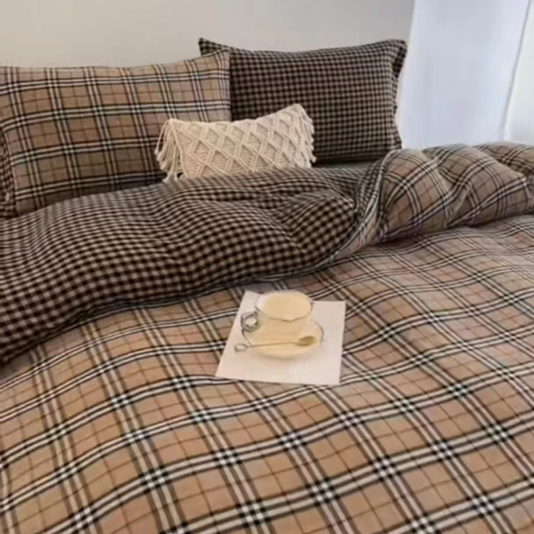 宝丽双层纱四件套  母婴A类提花碎花复古双面工艺款四件套