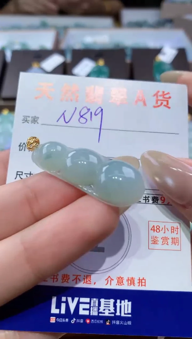 颈饰未镶嵌翡翠天然缅甸翡翠A货挂件