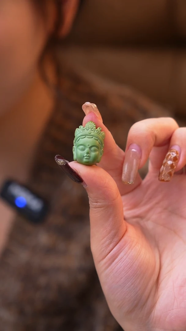 未镶嵌绿松石设计观音首