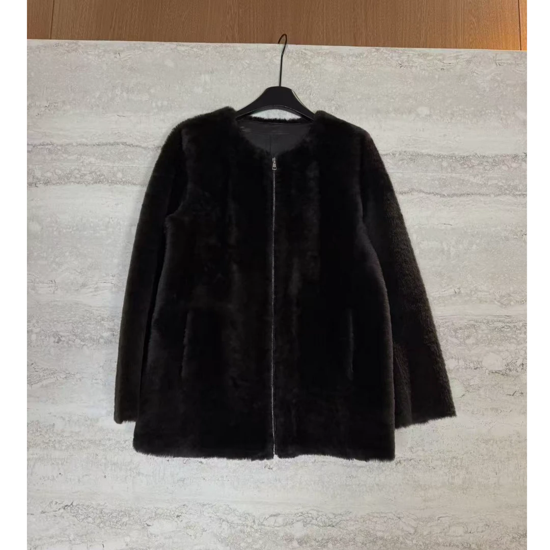 TANTAN 气质时尚圆领秋冬短款毛呢外套3599