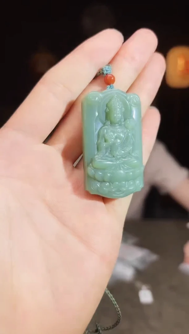 和田玉未镶嵌把件xp69   观音牌