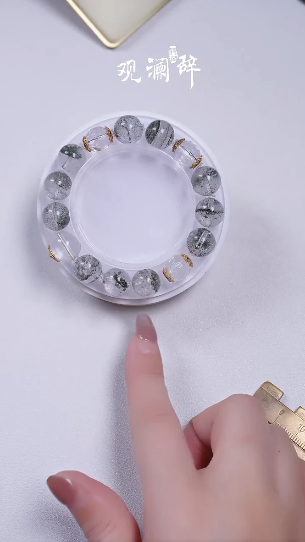 【闪购商品】水晶绿幽灵/白水晶等银S925镶嵌手链