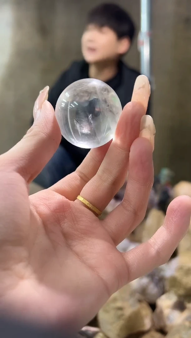 未镶嵌大型摆件（非配饰）水晶白阿赛球760