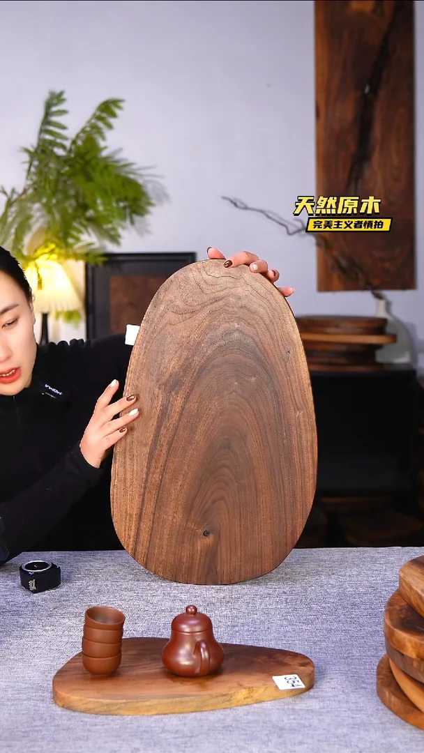 木北美黑胡桃原木.干裂疤结不属于商品质量问题完美主义者慎拍