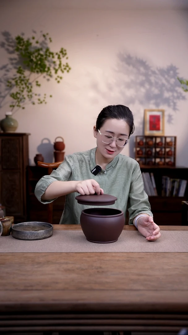 茶壶紫砂紫泥茶叶罐