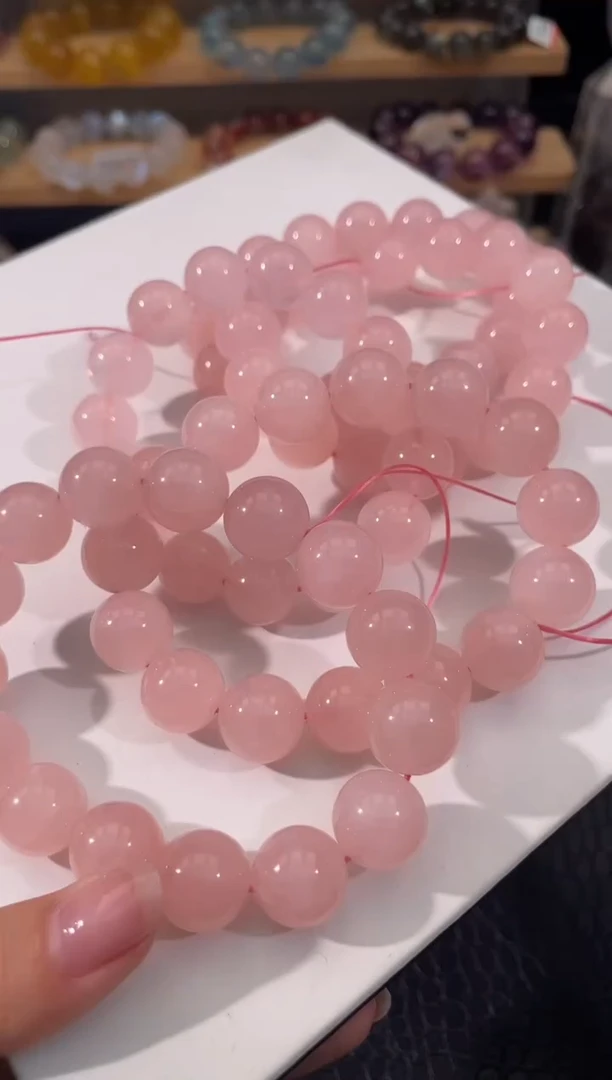 水晶手链未镶嵌A854多样性发一 粉水 14