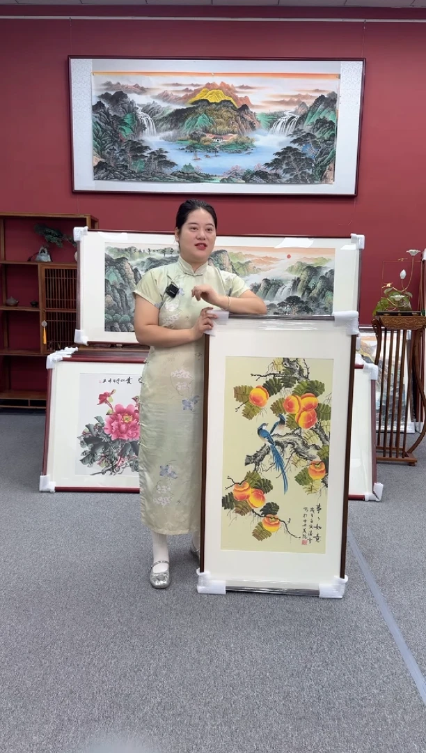 国画手绘  事事如意  125*65
