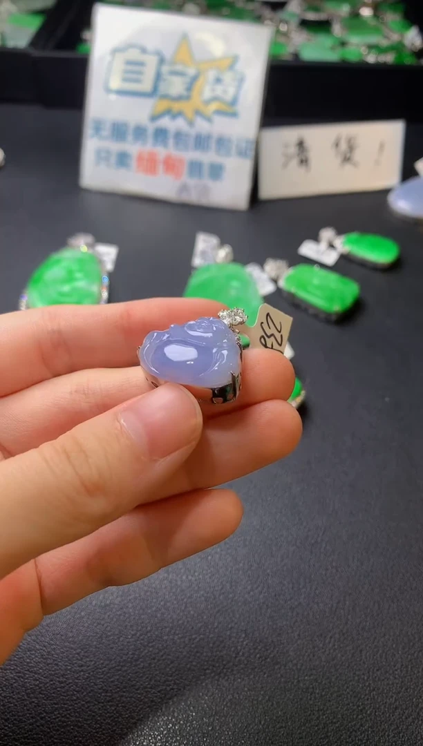 颈饰银S925镶嵌翡翠翡翠