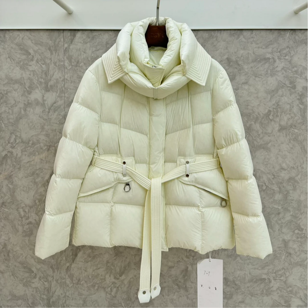 【维姐精选】DS 【大溪地】腰带抽绳X型白鸭绒羽绒服