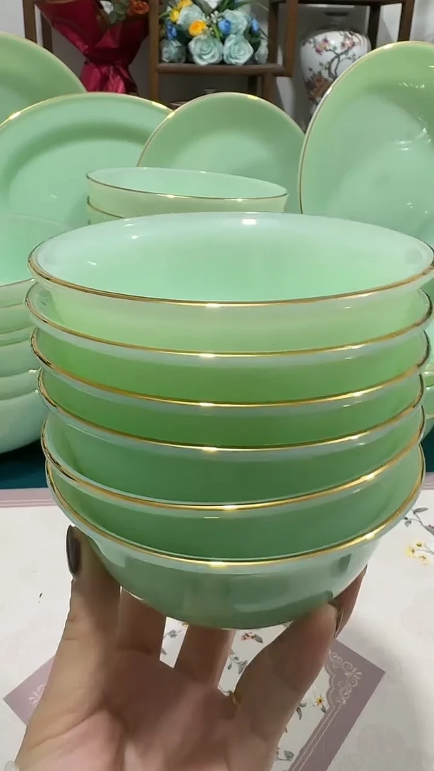 4.5英寸玉瓷碗6个口径11.5厘米