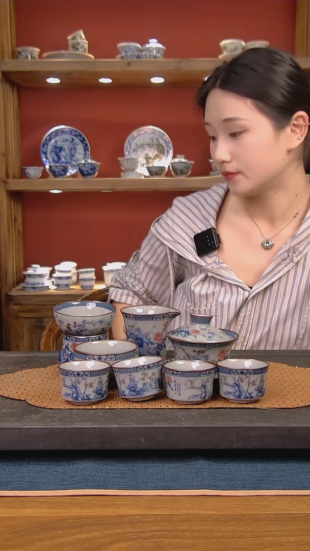 简装家用款8件套 老陶泥开片纹陶瓷茶具