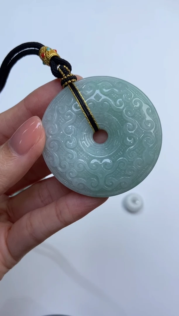 颈饰未镶嵌翡翠376320/翡翠平安扣  多样性一件发