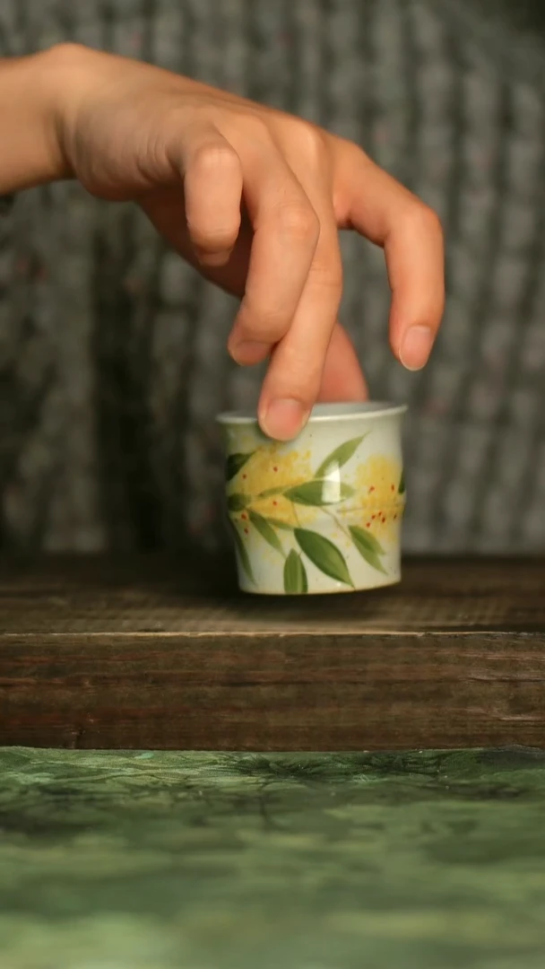 陶瓷青诗集手工手绘瓷器