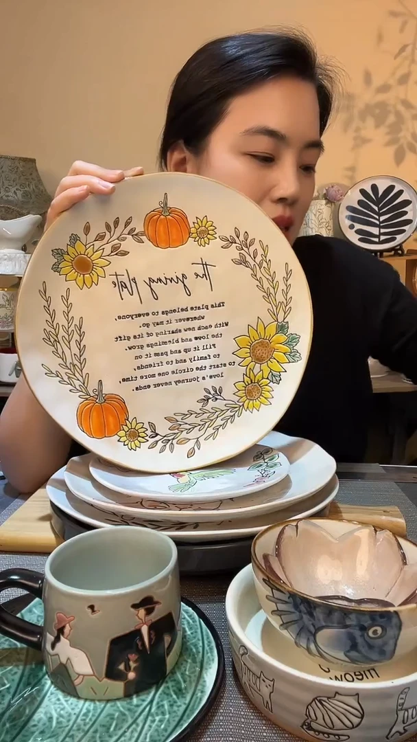 瓷片微瑕款 11英寸盘 介意勿拍