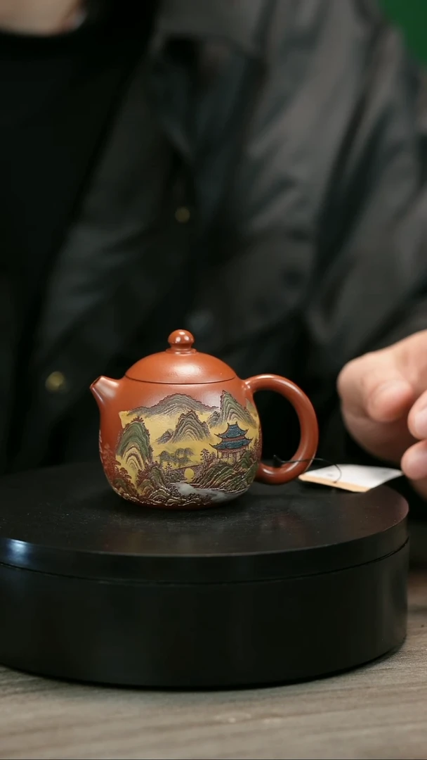 茶壶紫砂小***酷H2205赵翠红彩绘龙蛋