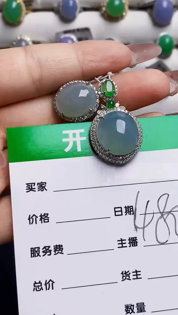 银S925镶嵌戒指翡翠7775