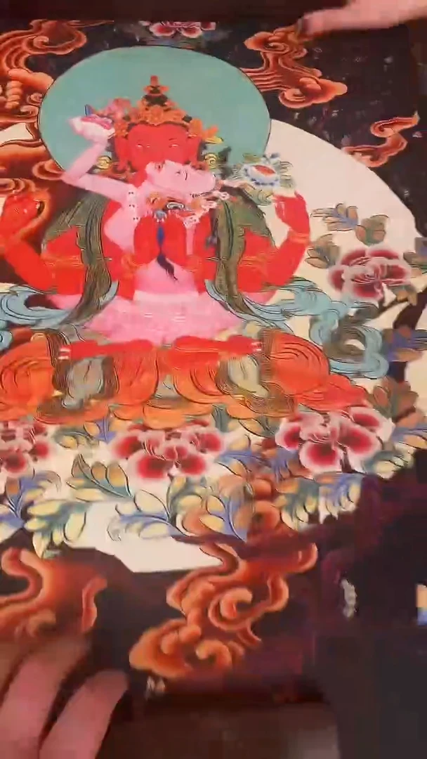 装裱画精美唐卡tk16006