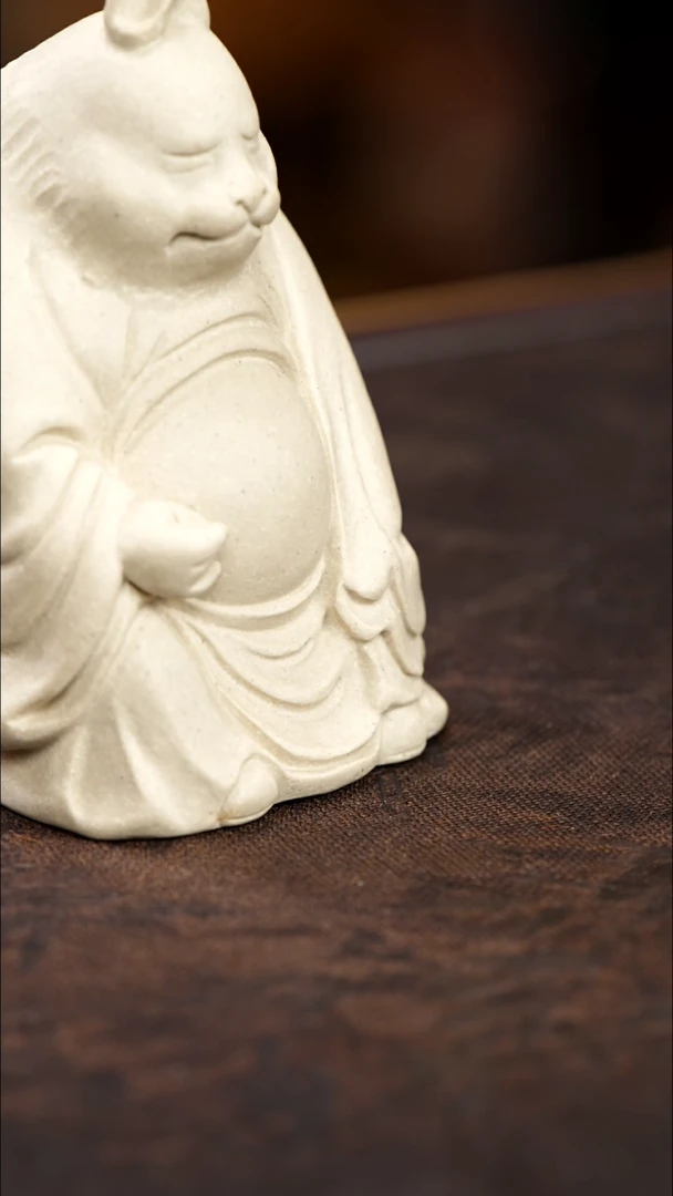 紫砂茶宠紫砂兔爷