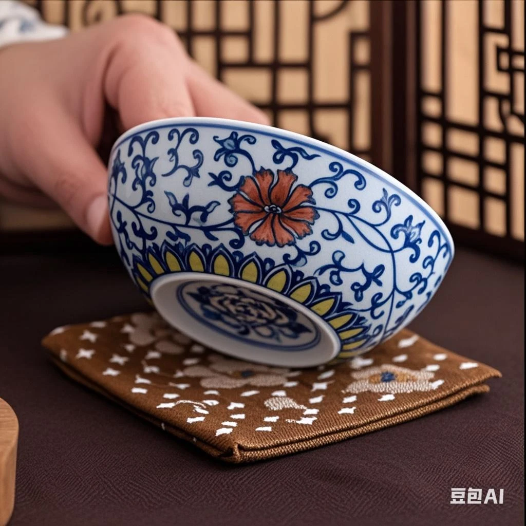故宫文创青花茶杯主人杯家用陶瓷单杯个人专用高档品茗杯功夫茶具